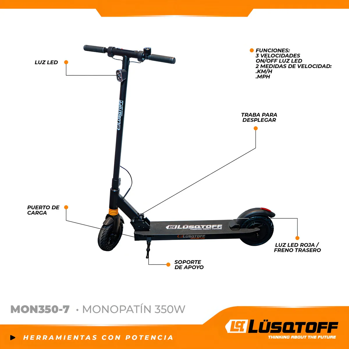 MONOPATIN LUSQTOFF 350W MON350 7